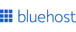 Bluehost web hosting logo.